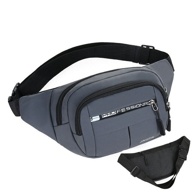 Men Women Bag Waist Fanny Pack For Female Male Waterproof Belt Bum Hip Belly Running Sport Shoulder Crossbody Cross Body Handbag