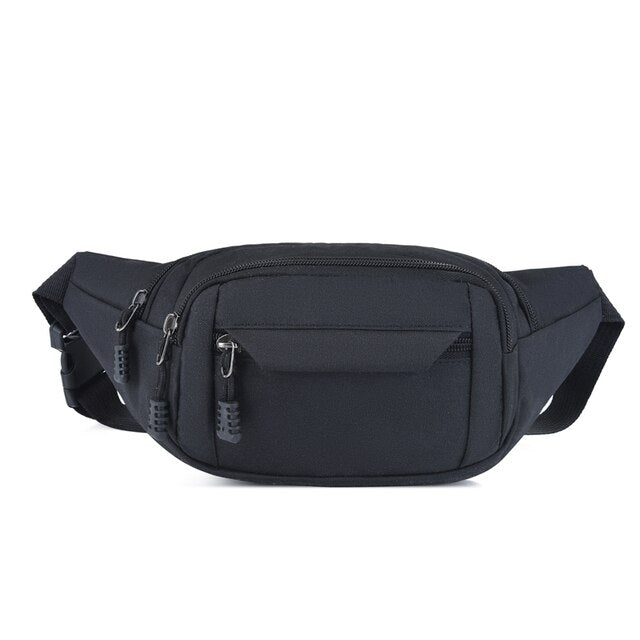 Men Women Bag Waist Fanny Pack For Female Male Waterproof Belt Bum Hip Belly Running Sport Shoulder Crossbody Cross Body Handbag