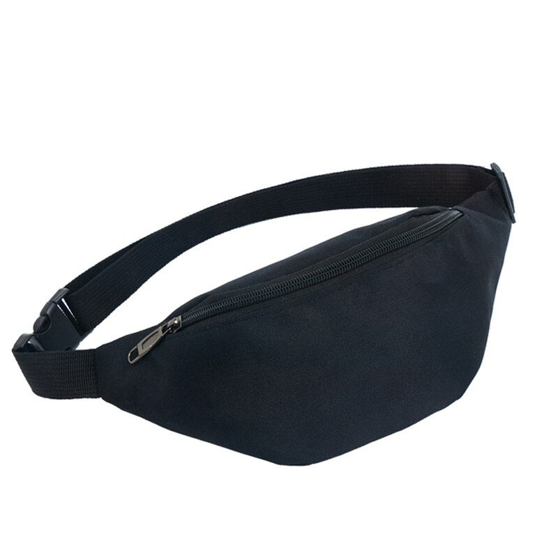 Men Women Bag Waist Fanny Pack For Female Male Waterproof Belt Bum Hip Belly Running Sport Shoulder Crossbody Cross Body Handbag