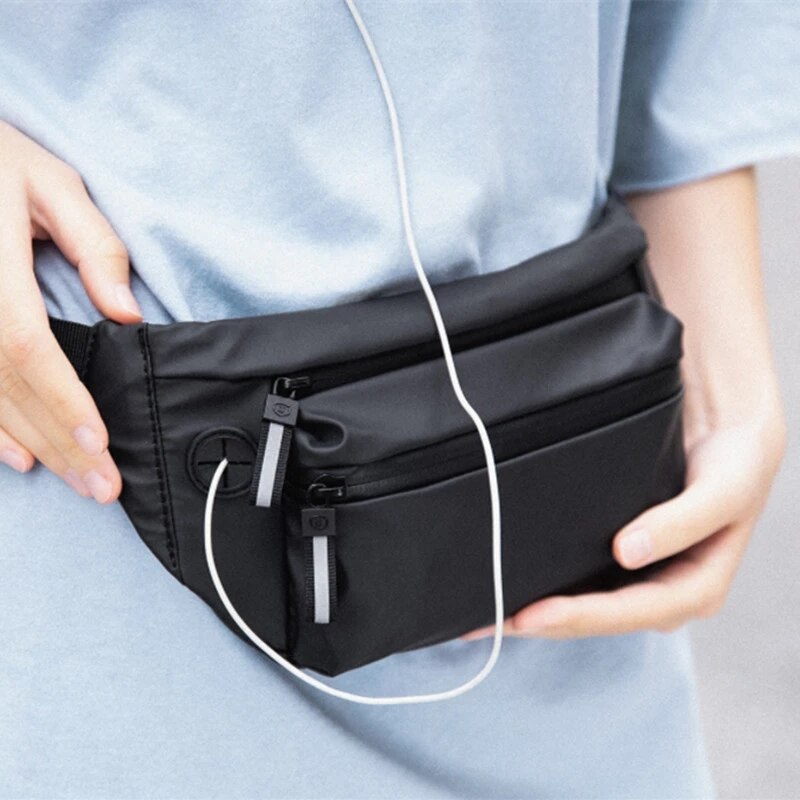 Men Women Bag Waist Fanny Pack For Female Male Waterproof Belt Bum Hip Belly Running Sport Shoulder Crossbody Cross Body Handbag