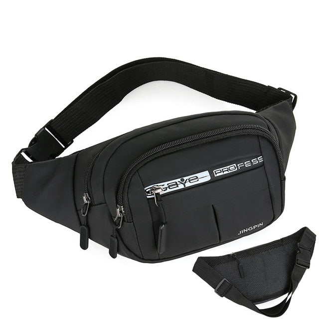 Men Women Bag Waist Fanny Pack For Female Male Waterproof Belt Bum Hip Belly Running Sport Shoulder Crossbody Cross Body Handbag