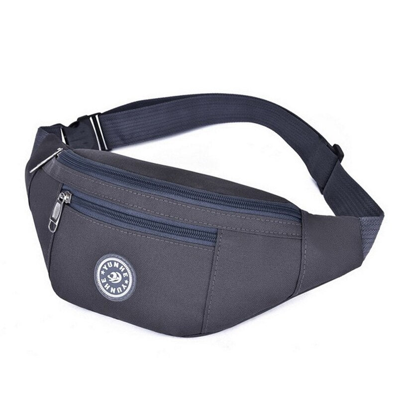 Men Women Bag Waist Fanny Pack For Female Male Waterproof Belt Bum Hip Belly Running Sport Shoulder Crossbody Cross Body Handbag