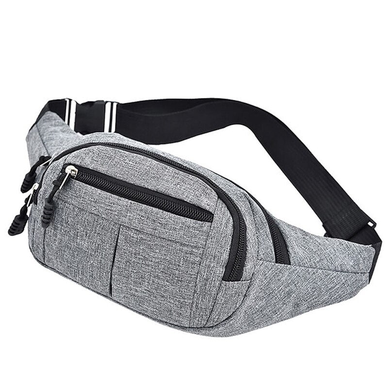 Men Women Bag Waist Fanny Pack For Female Male Waterproof Belt Bum Hip Belly Running Sport Shoulder Crossbody Cross Body Handbag