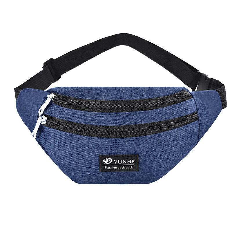 Men Women Bag Waist Fanny Pack For Female Male Waterproof Belt Bum Hip Belly Running Sport Shoulder Crossbody Cross Body Handbag